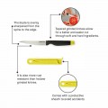  TUPPERWARE A-SERIES SERRATED UTILITY KNIFE (1PC)